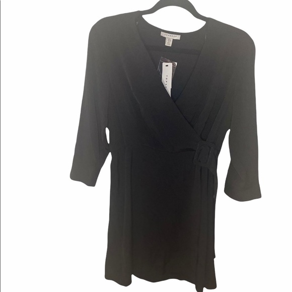 Topshop v-neck wrap dress with belt, 6 - Picture 2 of 6